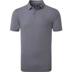 FootJoy Heather Self Collar Golf Polo Shirt Blue