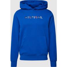 Tommy Hilfiger Hoodie mit Label-Print in Royalblau, Größe