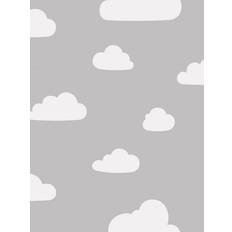 World of Wallpaper World Of Wallpaper Clouds Wallpaper Grey/white A618 Cao 3-Bur