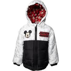 Disney Black Outerwear Disney Disney Mickey Mouse Toddler Boys Zip Up Winter Coat Puffer Jacket Toddler