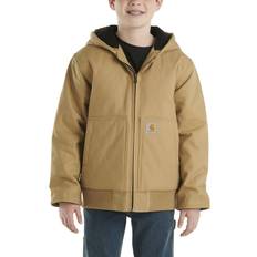 Green Children's Clothing Carhartt Kids' Flannel Lined Hooded Jacket