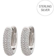 Edblad Silverpläterad Örhängen Edblad Luxe Hoops Silver