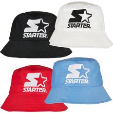 Schwarz Hüte Starter black label basic bucket hat cityred Rot Einheitsgröße