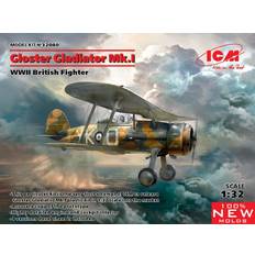 Scale Models & Model Kits ICM 32040 Gloster Gladiator Mk.I WWII Fighter 1:32 Plastic Model Aircraft Kit