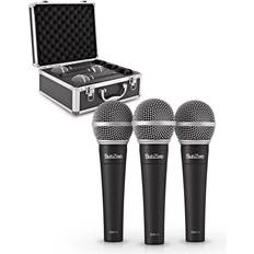 SubZero SubZero SZM-11 Dynamic Vocal Microphone, Pack of 3 with Case
