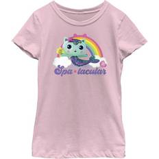 Fifth Sun Girl DreamWorks: Gabby Dollhouse Spa-Tacular MerCat Graphic Tee Light Pink