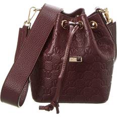 Purple Bucket Bags Valentino By Mario Valentino Jules Dollaro Monogram Leather Bucket Bag