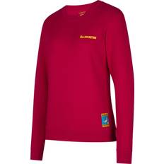 Dame - Røde Gensere La Sportiva Climbing On The Moon Sweatshirt - Fucsia/Giallo