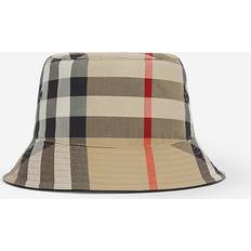 Burberry Hats Burberry Exaggerated Check Cotton Bucket Hat