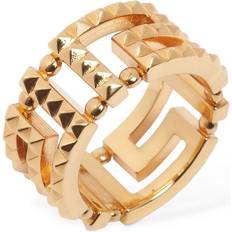 Versace Ringen Versace Studded Greek Motif Band Ring