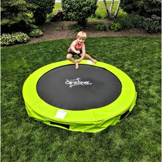 Trampolines Airzone AirZone Play Jump In-Ground 8' Round Trampoline, Steel in Green Wayfair Green
