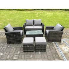 Garden & Outdoor Furniture Fimous 6 Seater Dark