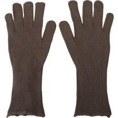 Silke/Siden Handskar & Vantar Dolce & Gabbana Gray Cashmere knitted Hands Mitten Mens Gloves