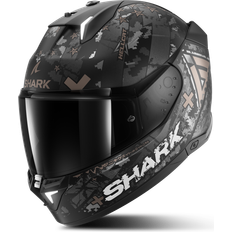 SHARK Helmets Skwal i3 Hellcat Casco, negro-gris, tamaño para hombre