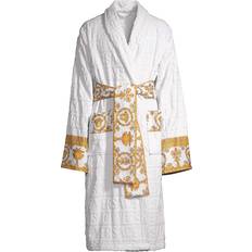 Versace Ropa de dormir Versace Unisex Barocco Sleeve Robe - White