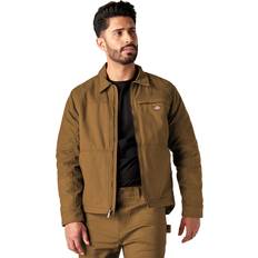 Brown - Waxed Jackets Dickies Men's Waxed Canvas Service Jacket BROWN