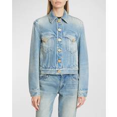 Balmain Vêtements Balmain Vintage Denim Jacket Woman Blue