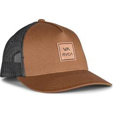 Leather - Men Caps RVCA All The Way Trucker Cap Light Brown