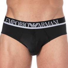 Emporio Armani Microfibre Sous-vêtements pour hommes Emporio Armani Herren Men's Essential Microfiber Boxer Briefs, Schwarz