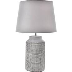 Hestia Textured White 41cm Table Lamp