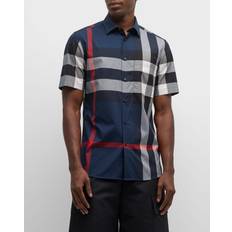 Burberry Men Shirts Burberry Check Cotton Shirt