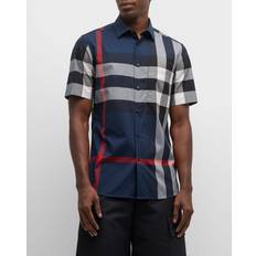 Burberry 3XL Shirts Burberry Check Shirt - Blue