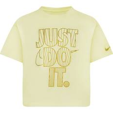 Nike Shine Boxy Tee Little Kids T-Shirt in White, 36L428-W3Z