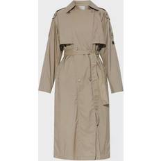 Moncler Dame Frakker Moncler Deva trench coat beige