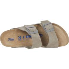 Birkenstock Gris Sandalias Birkenstock Arizona Soft Footbed Suede Stone Coin