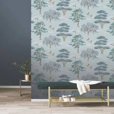 Wallpapers Rasch Willow Woodland Blue Wallpaper Blue