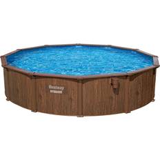 Bestway Hydrium Stahlwandpool Komplett-Set mit Sandfilteranlage Ø 490 x 130 cm