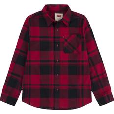 Levi's S Shirts Levi's Boys' Long Sleeve Flannel Shirt, Black