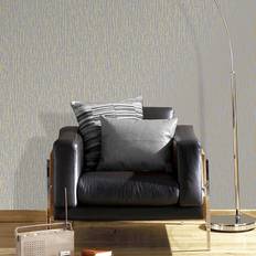 Wallpapers Rasch Grey Gold Wallpaper Textured Glamour Fabrique Distressed Metallic Bark Effect