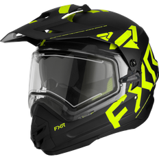 FXR Torque X Team Electric Shield Crosshjälm Svart-Hi Vis