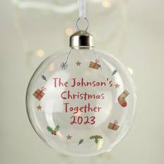 Personalised Memento Company Message First Christmas Bauble