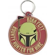 Star Wars The Book Of Boba Fett Rubber Keyring - Red