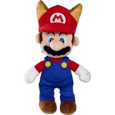 Peluches Simba Peluche de Mario Mapache de 30cm- Super Mario, Material Suave y Agradable, Licencia Oficial Nintendo, Auténtico, Apto para Todas Las Edades (109231536)