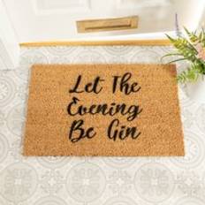 60.0 cm Entrance Mats Happy Larry Artsy Doormats Let The Evening Be Black cm