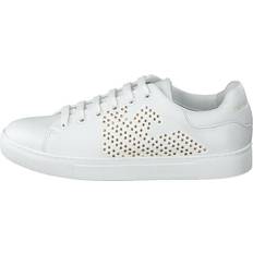 Emporio Armani Sneakers Emporio Armani Lace Up Sneaker R579 White gold Guld/Vit