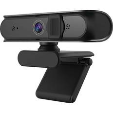 Webcams Chronus Webcam 1080P Full HD Stereo Microphone with Autofocus, 5 Megapixel Web Camera Video Chat Recording, Compatible Windows, MacBlack