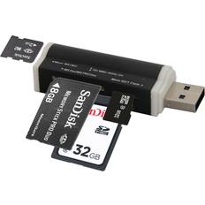 Cofi 1453 Usb card reader kartenlesegeät kartenleser für sd/micro sd/m2/m2produo schwarz