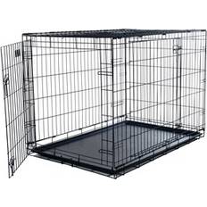 2 Door Large Metal Dog Cage Crate Divider Wall 25in