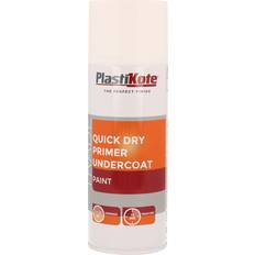 Plasti-Kote Plastikote Quick Dry Primer Undercoat Spray White 0.4L