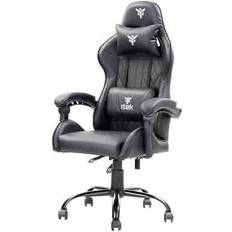 Gaming-Stühle Itek Gaming Chair Rhombus PF10, Polyvinylchlorid, Schwarz, Normale