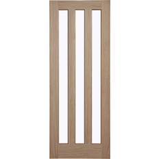 Vertical 3 Panel Glazed Oak Veneer