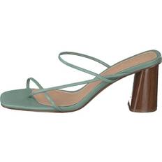 NA-KD Fine Strappy Block Heel Pastel Green Grön/Brun