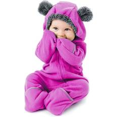 Purple Jumpsuits Children's Clothing Cuddle Club One Piece Romper Hooded Fleece Onesie Jumper for Baby 5T