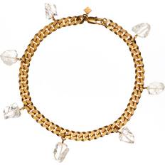 Halsband collar quartz guld