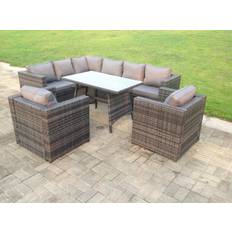 Garden & Outdoor Furniture Fimous Rattan Corner Set Garden With 2