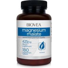 Vitamins & Supplements Biovea Magnesium Malate 425mg Vegetarian 180 pcs